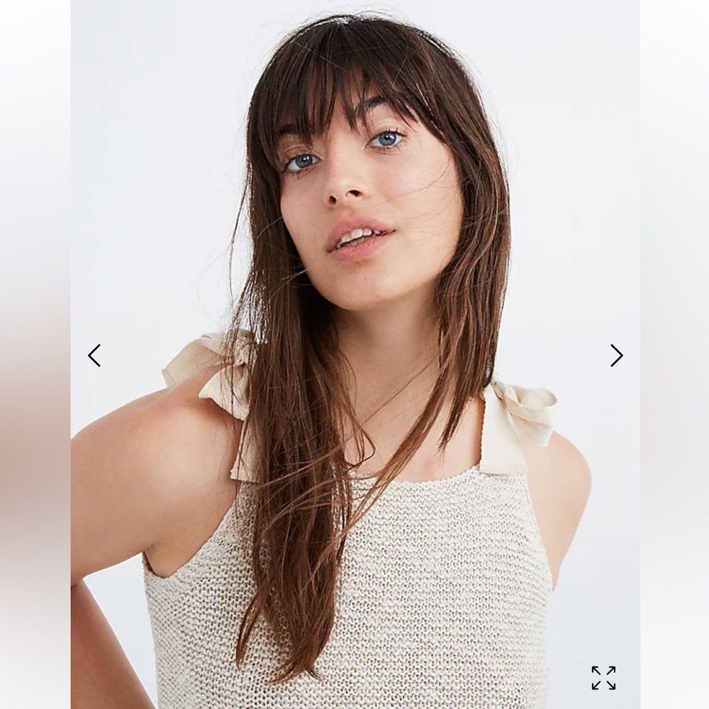 Madewell Highgate Tie-Strap Sweater Tank size L